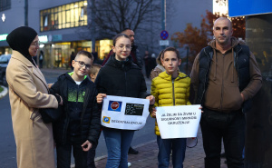 Foto: Dž. K. / Radiosarajevo.ba / Protest u MZ Pionirska dolina zbog Metadonskog centra KS