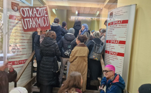 Foto: A. K. / Radiosarajevo.ba / Protesti ispred Vlade KS