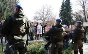 Foto: E. L. / Radiosarajevo.ba / Protest ispred Evropske kuće u Sarajevu