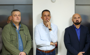 Foto: Dž.K. / Radiosarajevo.ba / Vojin Mijatović, Vedran Lakić i Ramo Isak