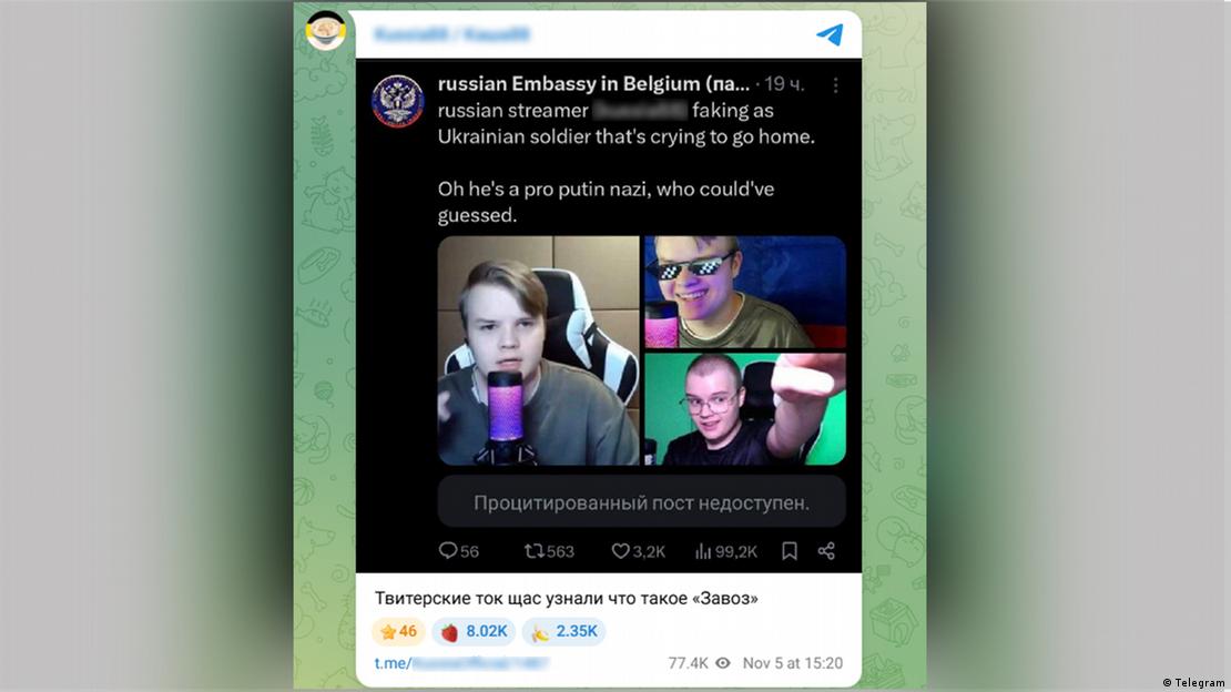 Profili ruskih influancera čija se lica pojavljuju u lažnom videu