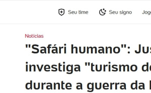 Foto: Screenshot / Svjetski mediji izvijestili o slučaju Sarajevo Safari