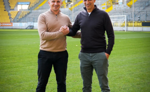 Foto: Alemannia Aachen / Mersad Selimbegović i Rachid Azzouzi