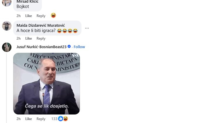 Komentar Jusufa Nurkića na objavu KS BiH