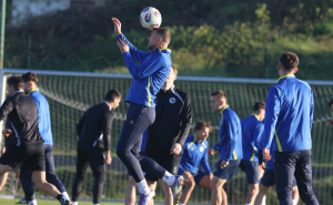 Foto: Nogometni savez BiH / Posljednji trening Zmajeva pred meč s Rumunijom