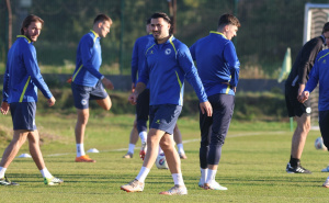 Foto: Nogometni savez BiH / Posljednji trening Zmajeva pred meč s Rumunijom