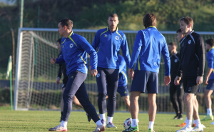 Foto: Nogometni savez BiH / Posljednji trening Zmajeva pred meč s Rumunijom