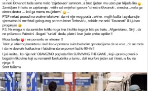 Foto: Facebook / Objava Nedžada Podžića na Facebooku