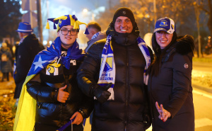 Foto: Dž. K. / Radiosarajevo.ba / Navijači BiH u Zenici