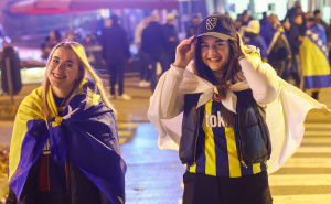 Foto: Dž. K. / Radiosarajevo.ba / Navijači BiH u Zenici