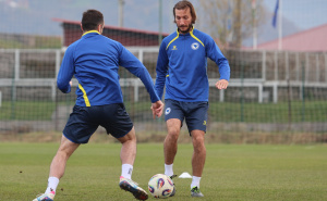 Foto: Nogometni savez BiH / Trening Zmajeva pred put u Austriju