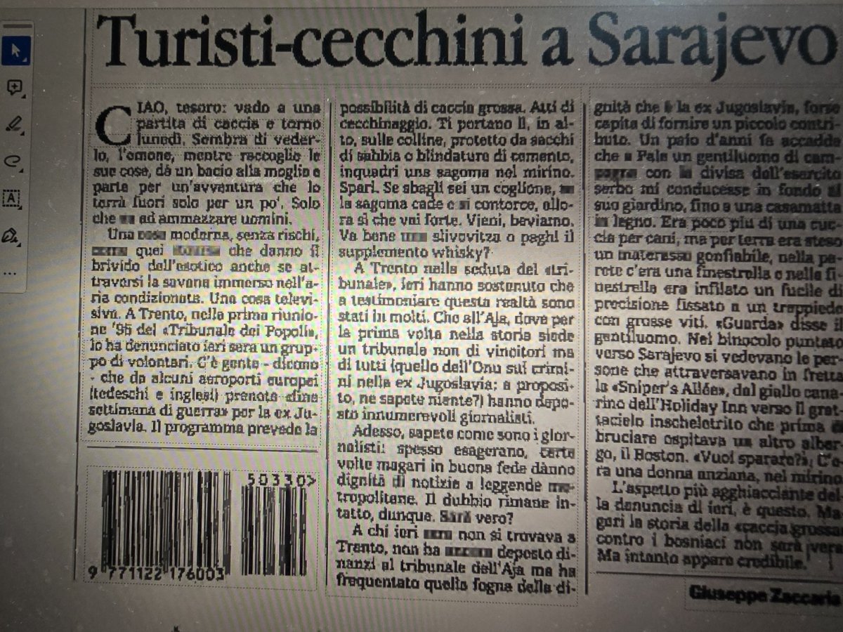 Italijani 1995. o Sarajevo safariju (Foto: @VahidinduPrel)