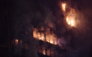 Foto: Josip Mikačić / Pixsell / Gori Vjesnikov neboder u Zagrebu