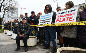Foto: N. G. / Radiosarajevo.ba / Protest radnika "Krivaje"