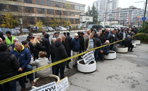 Foto: N. G. / Radiosarajevo.ba / Protest radnika "Krivaje"