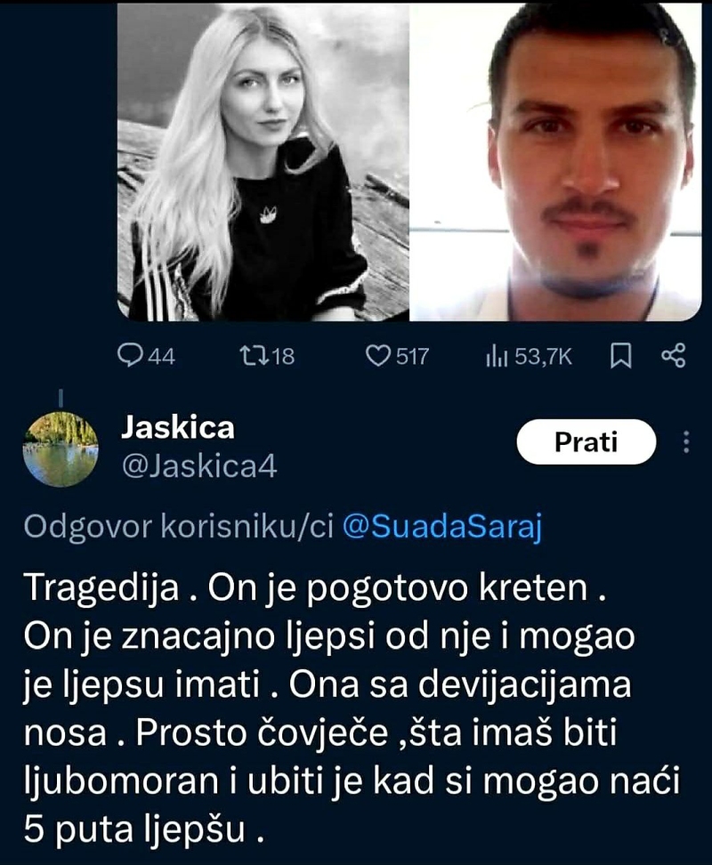 Komentari su, po običaju, brutalno jezivi