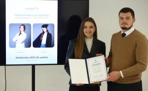 Foto: Dž.K. / Radiosarajevo.ba / Dodijeljene stipendije "Dr. Azra Spahić i Dr. Alma Suljić"