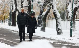 Foto: Dž. K. / Radiosarajevo.ba / Snijeg na Vilsonovom šetalištu