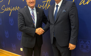 Foto: Kabinet Denisa Bećirovića / Bećirović razgovarao s američkim kongresmenima Turnerom i Norcrossom