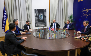 Foto: Kabinet Denisa Bećirovića / Bećirović razgovarao s američkim kongresmenima Turnerom i Norcrossom