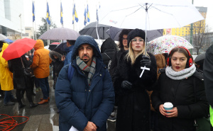 Foto: Dž. K. / Radiosarajevo.ba / Protest za spas BHRT-a