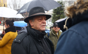 Foto: BHRT / Protesti BHRT-a ispred Parlamenta BiH