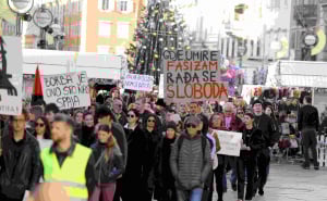 Foto: Goran Kovačić/Pixsell / Širom Hrvatske antifašistički marševi - Rijeka