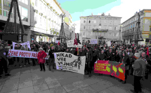 Foto: Goran Kovačić/Pixsell / Širom Hrvatske antifašistički marševi - Rijeka