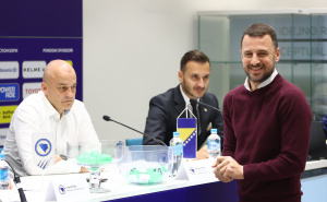 Foto: Dž.K. / Radiosarajevo.ba / Žrijebanje parova 1/8 i 1/4 finala Kupa Bosne i Hercegovine