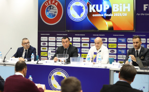 Foto: Dž.K. / Radiosarajevo.ba / Žrijebanje parova 1/8 i 1/4 finala Kupa Bosne i Hercegovine