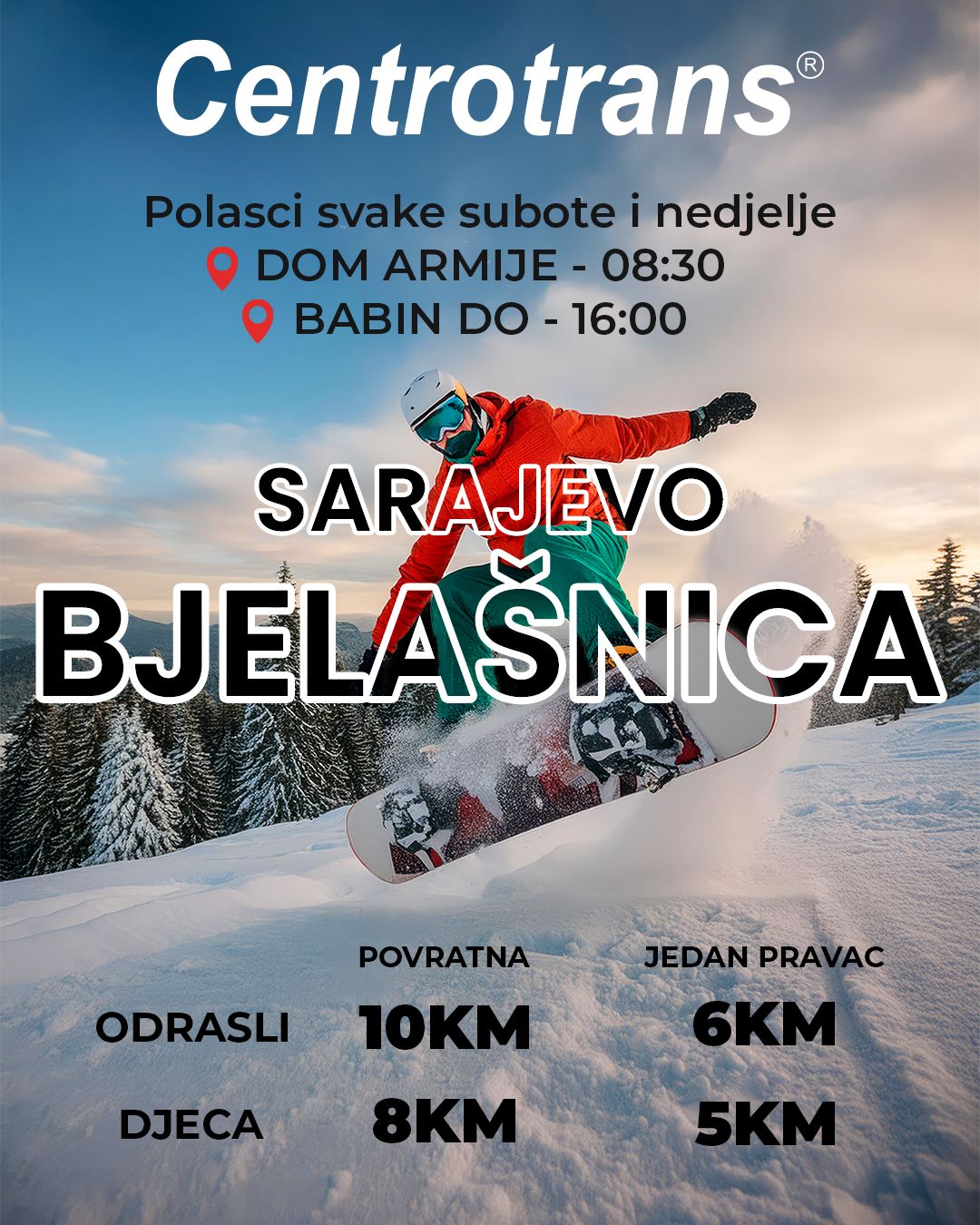 Autobuska linija Sarajevo-Bjelašnica