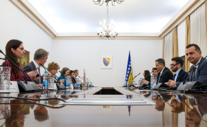 Foto: Kabinet Denisa Bećirovića / Bećirović razgovarao s članovima Odbora za vanjske poslove Parlamenta UK