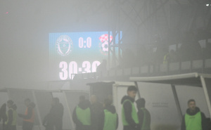 Foto: A. K. / Radiosarajevo.ba / Magla prekinula utakmicu na Grbavici