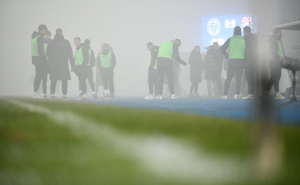 Foto: A. K. / Radiosarajevo.ba / Magla prekinula utakmicu na Grbavici