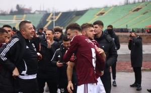Foto: Dž. K. / Radiosarajevo.ba / Slavlje igrača i navijača FK Sarajevo