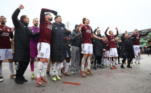 Foto: Dž. K. / Radiosarajevo.ba / Slavlje igrača i navijača FK Sarajevo