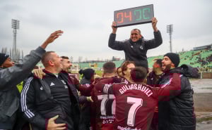 Foto: Dž. K. / Radiosarajevo.ba / Slavlje igrača i navijača FK Sarajevo