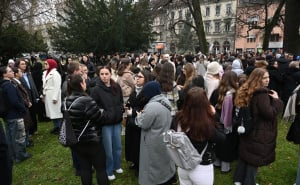 Foto: N. G. / Radiosarajevo.ba / Protest studenata ispred Vlade KS