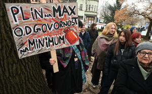 Foto: N. G. / Radiosarajevo.ba / Protest studenata ispred Vlade KS
