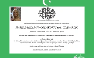 Foto: Printscreen / Smrtovnica - Hatidža Čolaković