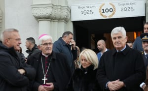 Foto: Dejan Rakita/PIXSELL / Krišto, Čović i Dodik u samostanu Marija Zvijezda