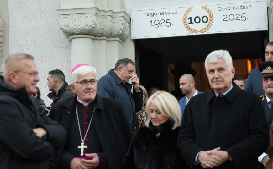 Krišto, Čović i Dodik u samostanu Marija Zvijezda