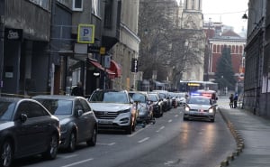 Foto: Dž. K. / Radiosarajevo.ba / Policija u centru Sarajeva