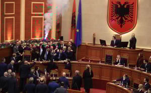 Foto: AA / Haos u skupštini Albanije
