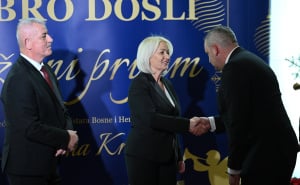 Foto: N. G. / Radiosarajevo.ba / Božićni prijem kod Borjane Krišto