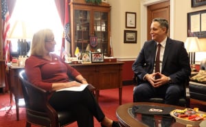 Foto: Predsjedništvo BiH / Denis Bećirović s Ann Wagner