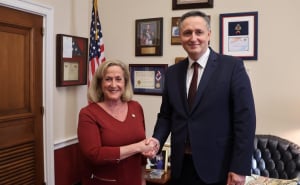 Foto: Predsjedništvo BiH / Denis Bećirović s Ann Wagner