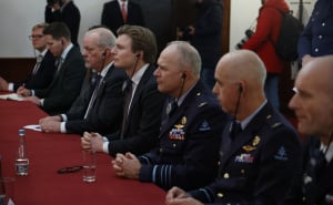 Foto: A. K. / Radiosarajevo.ba / Helez primio nizozemskog ministra odbrane Rubena Brekelmansa