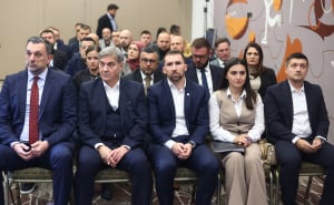 Foto: Dž.K. / Radiosarajevo.ba / Elmedin Konaković, Denis Zvizdić, Adnan Delić, Silva Banović i Azhar Sejarić