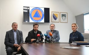 Foto: N. G. / Radiosarajevo.ba / Potpisivanje sporazuma o finansiranju projekta "Radovi na sanaciji klizišta na lokalitetu Curine njive - Istočni Stari Grad"